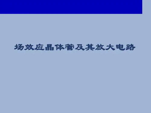 场效应晶体管及其放大电路