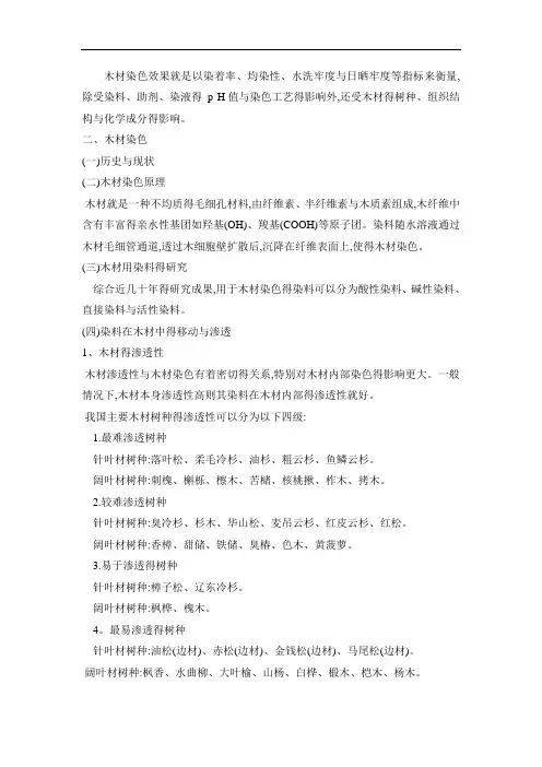 木材染色