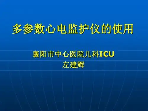 多参数心电监护仪2015.5左建辉
