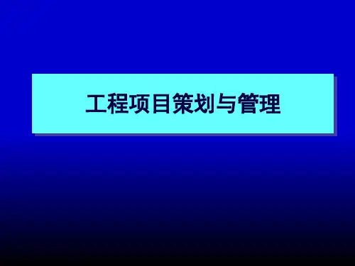工程项目管理的基本理论(PPT 97页)