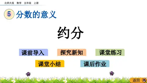 【五上】数学-5.10 约分(北师大版)(16页)PPT