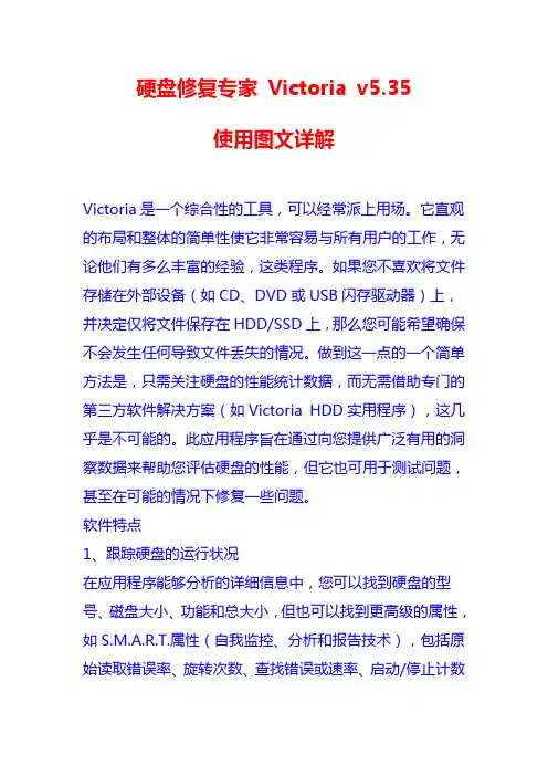 硬盘修复专家 Victoria v5.35 使用图文详解