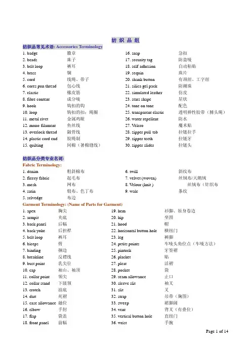 纺织组常用资料_HQTS