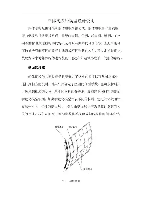 立体构成船模型设计说明