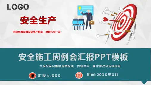 安全施工周例会汇报PPT模板(完整版)