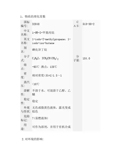 1-碘-2-甲基丙烷