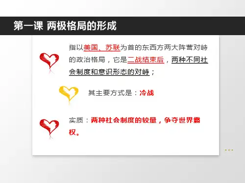 两极格局的形成 (精讲好用)