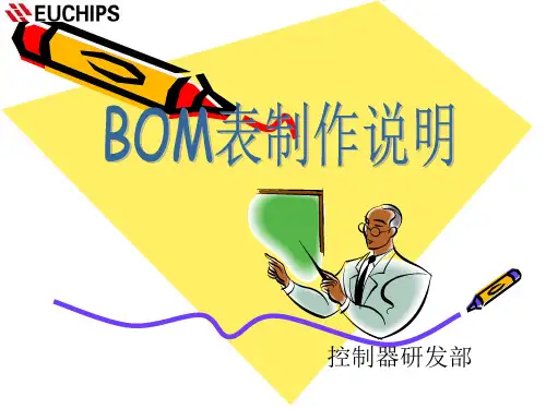 BOM表制作说明1