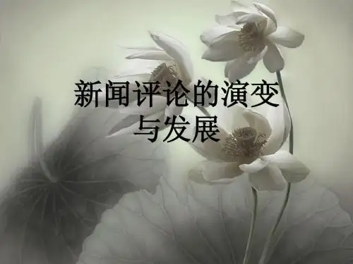 新闻评论的演变