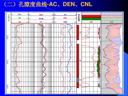 常规测井培训3-孔隙度曲线解读