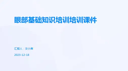 眼部基础知识培训培训课件