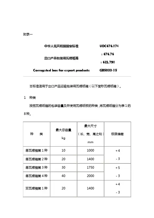 瓦楞纸强度