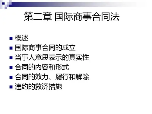国际商法第二章