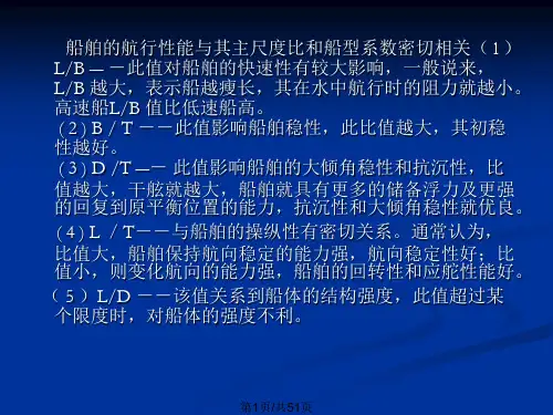 船舶航行性能PPT课件