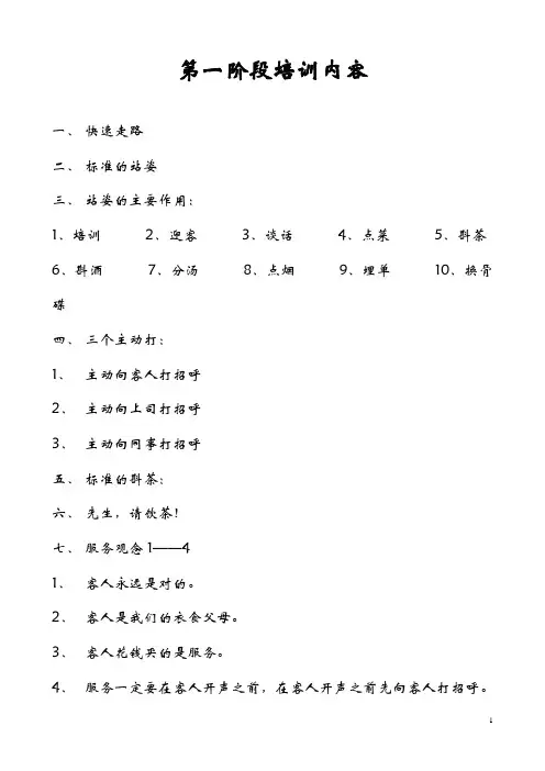 培训主要内容