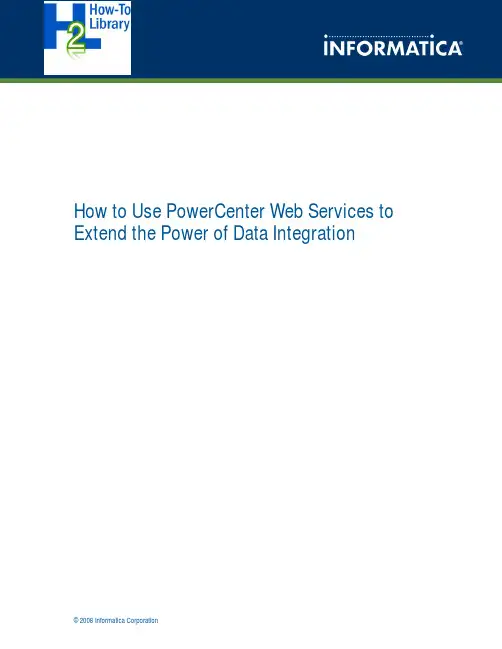 Informatica-UsingPowerCenterWebServices