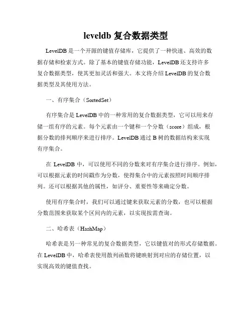 leveldb 复合数据类型