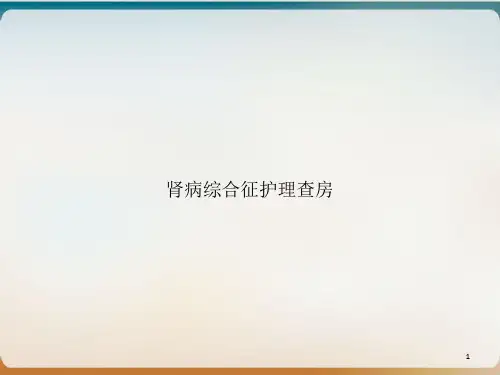 肾病综合征护理查房ppt课件