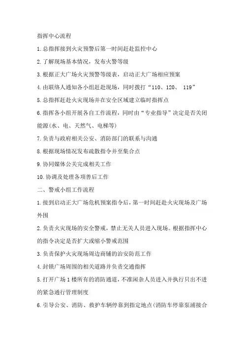 指挥中心流程