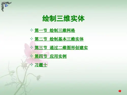 AUTO CAD绘制三维实体解析