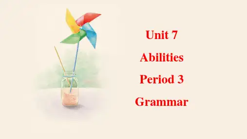 Unit+7+Period+3+Grammar+课件+2023-2024学年牛津译林版英语七年级下册