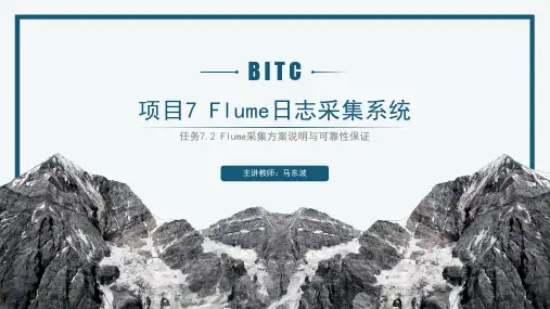 项目7 Flume日志采集系统-任务7.2 Flume采集方案说明与可靠性保证