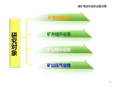 煤矿固定机械及运输设备―矿井提升设备PPT课件