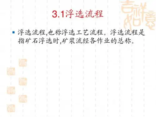 第三章 浮选工艺