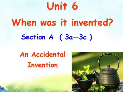 人教版九年级英语全册课件：Unit 6 3a-3c