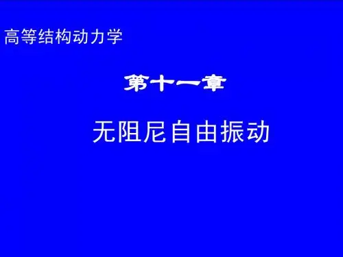 第十一章 无阻尼自由振动