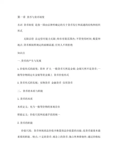 货币与货币制度