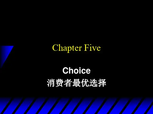 消费者最优选择