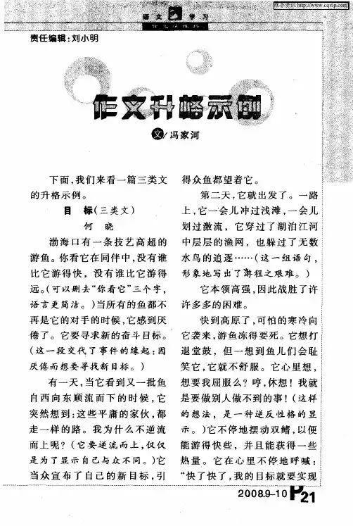 作文升格示例