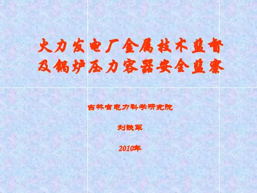 火力发电厂金属技术监督管理及锅炉失效管理详解