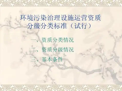 资质管理PPT