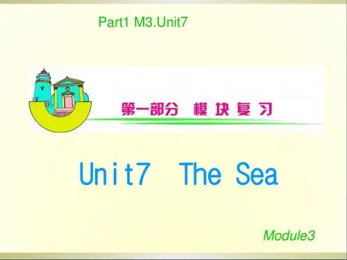 高三英语一轮复习 M3_Unit 7 The Sea(2)课件(安徽用)