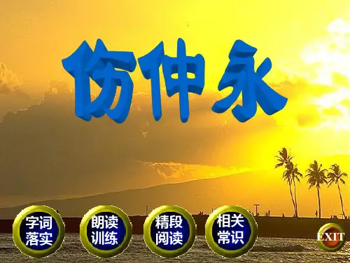 《伤仲永》语文PPT课件(10篇)