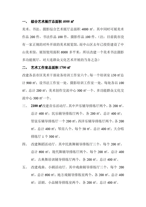 美术馆面积规划