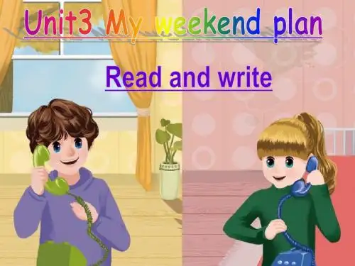 PEP 小学英语六年级上册Unit3 My weekend planB Read and write