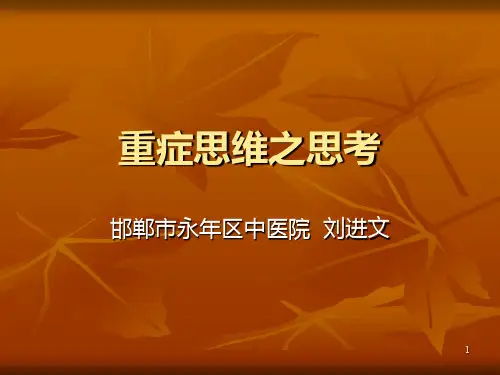 重症理念PPT课件