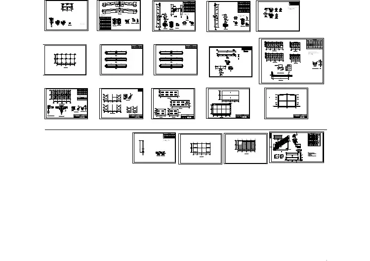 比较详细的双层厂房建筑施工图（全套）