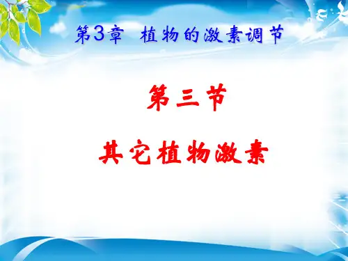 人教版高中生物必修三第3章第3节  其他植物激素  课件(共25张PPT)[优秀课件资料]