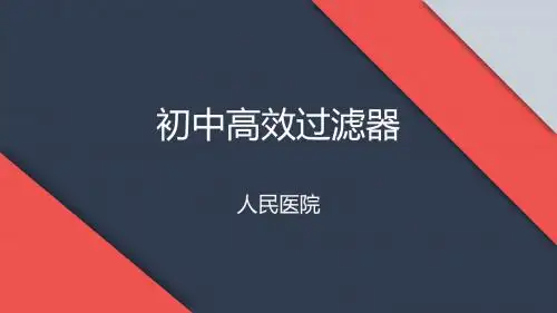 初中高效过滤器