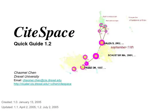 citespace使用指导PPT