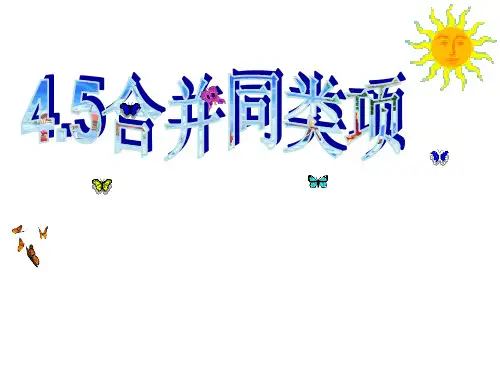 浙教版初中数学七上合并同类项课件(共24张)