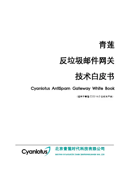 青莲反垃圾邮件网关技术白皮书