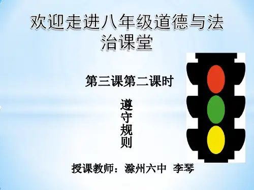 人教版(部编)八年级上册道德与法治《遵守规则》课件公开课 (10)
