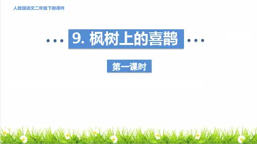人教版二年级语文下册第四单元第9课《枫树上的喜鹊》授课课件