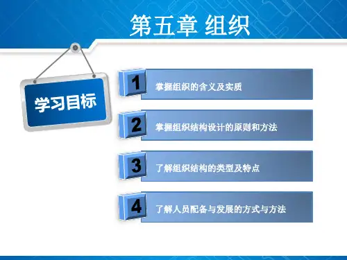 大学课程《管理学基础》教学PPT课件：第5章 组织