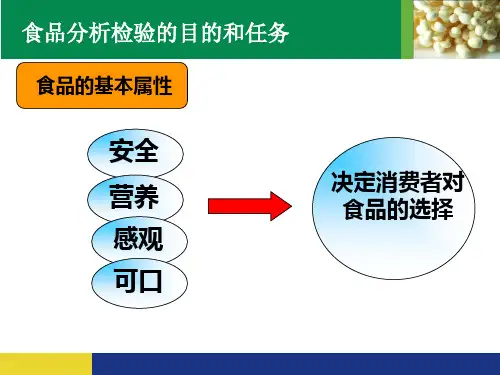 第一章食品安全常见指标及其检测方法ppt课件
